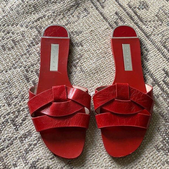 Zara red sandals